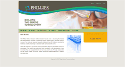 Desktop Screenshot of phillipsresearchinstitute.com