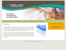 Tablet Screenshot of phillipsresearchinstitute.com